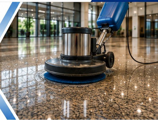 Polimento profissional de piso